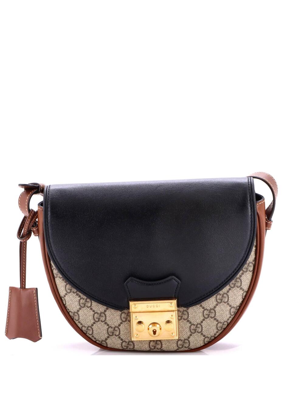 Gucci Padlock Saddle Shoulder Bag Gg #365444G16B